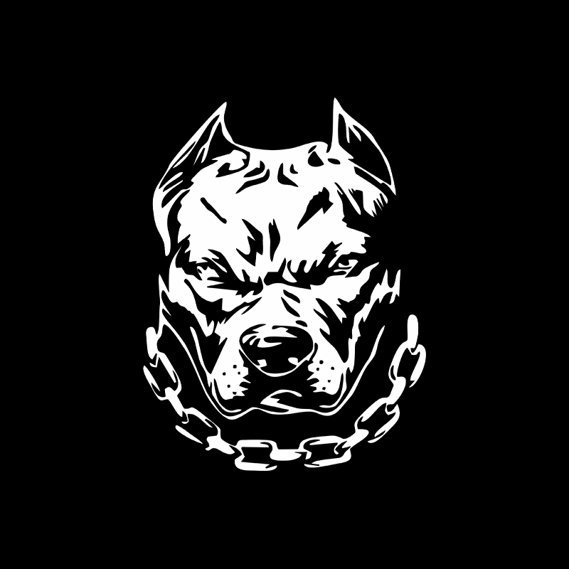 Motorcycle Gear Dogs - Fun Dog head creative car window