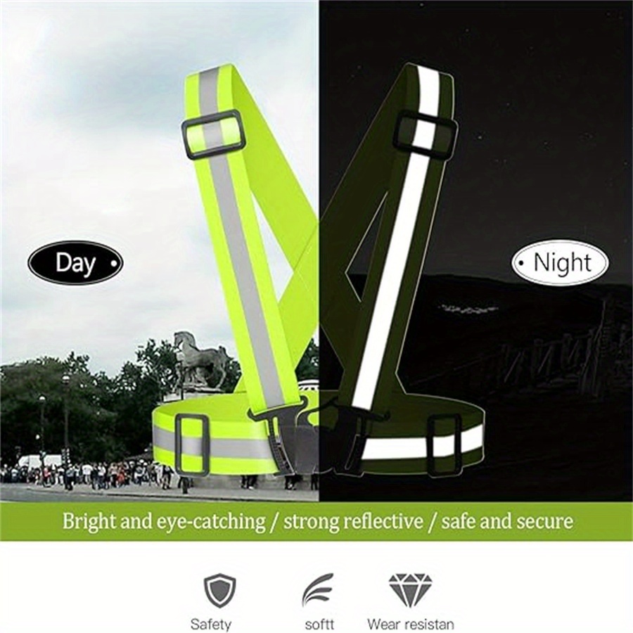 Motorcycle Gear Dogs - 2pcs Adjustable Safety Vest Running Gear