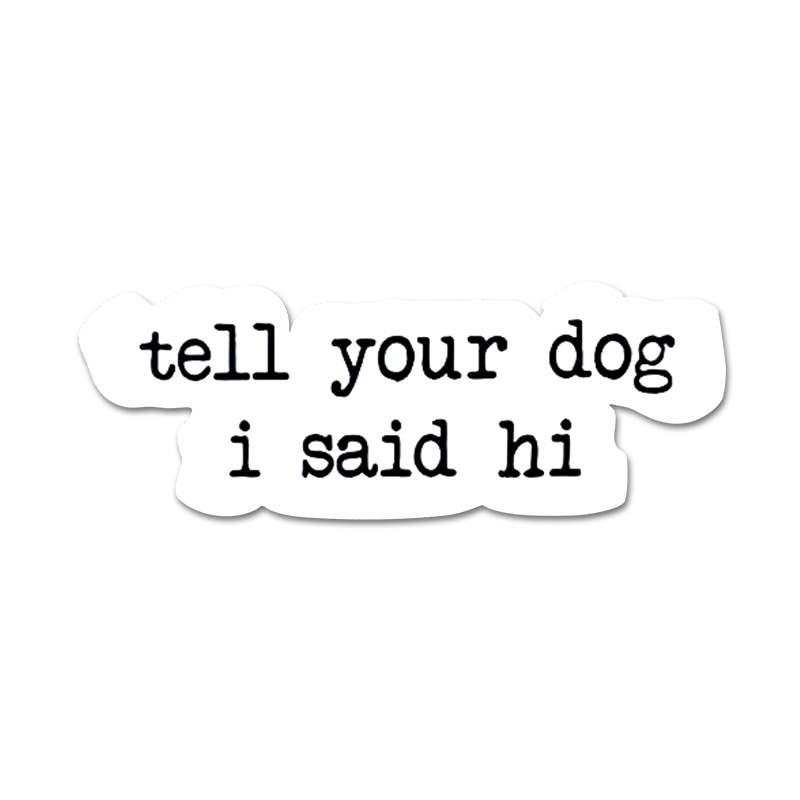 Motorcycle Gear Dogs - Creative text stickers tell your dog