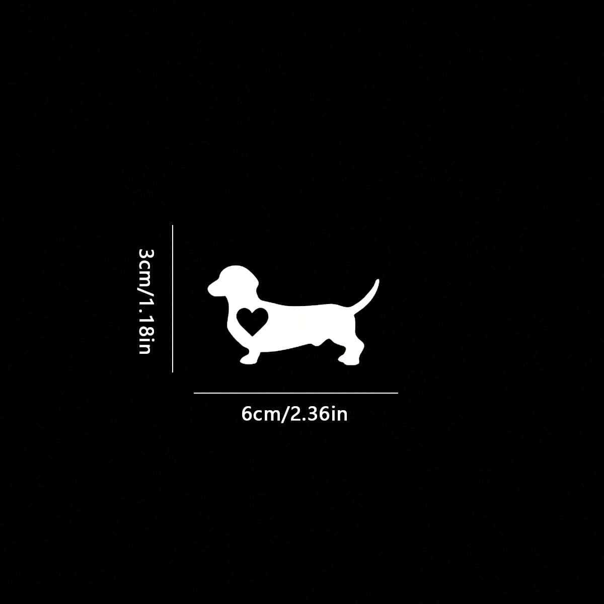 1 Pack Shape Dachshund Car Sti - Motorcycle Gear Dogs ulasan dan harga