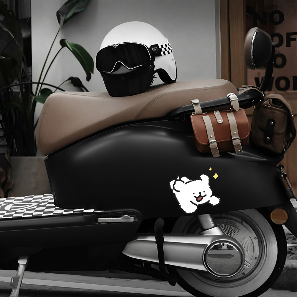 Maltese Line Dog Exterior Car  - Motorcycle Gear Dogs ulasan dan harga