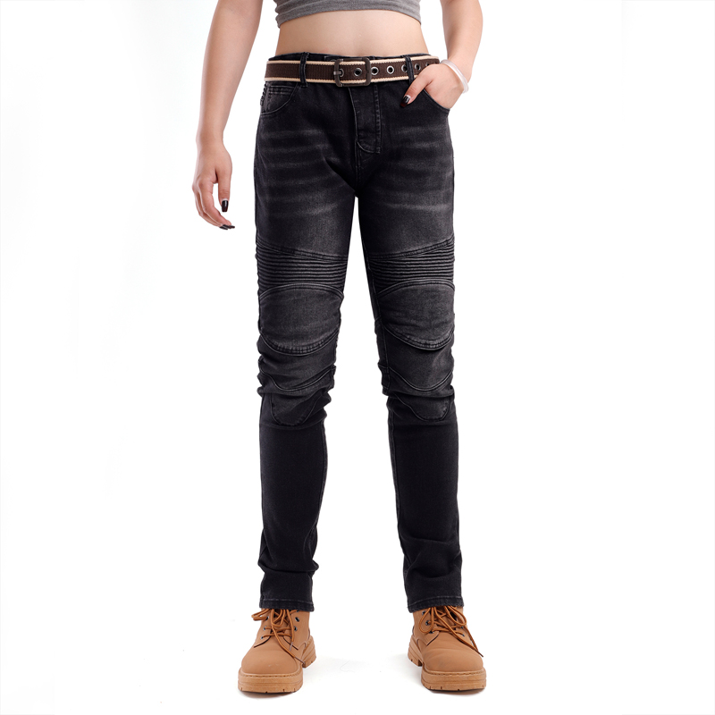 Womens Motorcycle Jeans Black  - Motorcycle Gear Women Pants ulasan dan harga