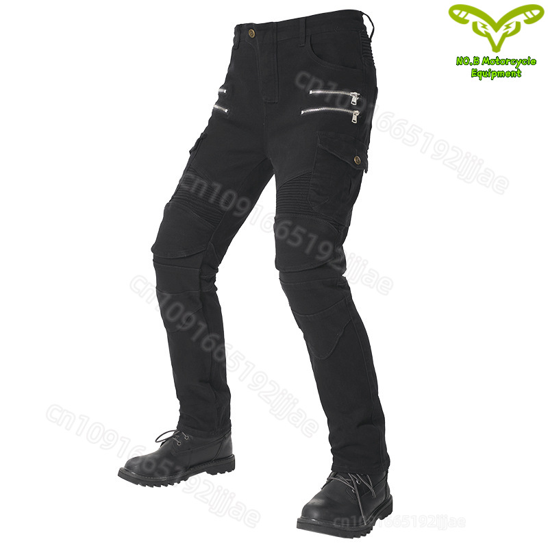 New Double Zipper Metal Style  - Motorcycle Gear Women Pants ulasan dan harga