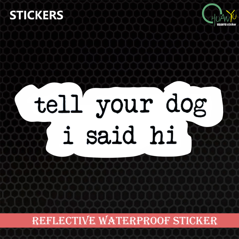 Creative text stickers tell yo - Motorcycle Gear Dogs ulasan dan harga