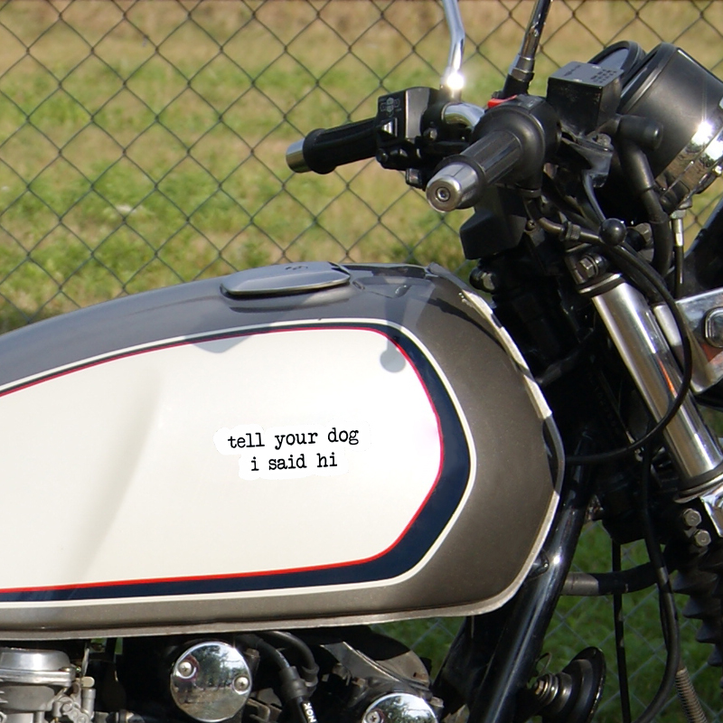 Creative text stickers tell yo - Motorcycle Gear Dogs ulasan dan harga