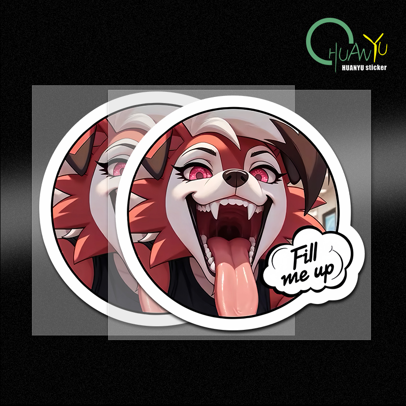 Car sticker fox dog head perso - Motorcycle Gear Dogs ulasan dan harga